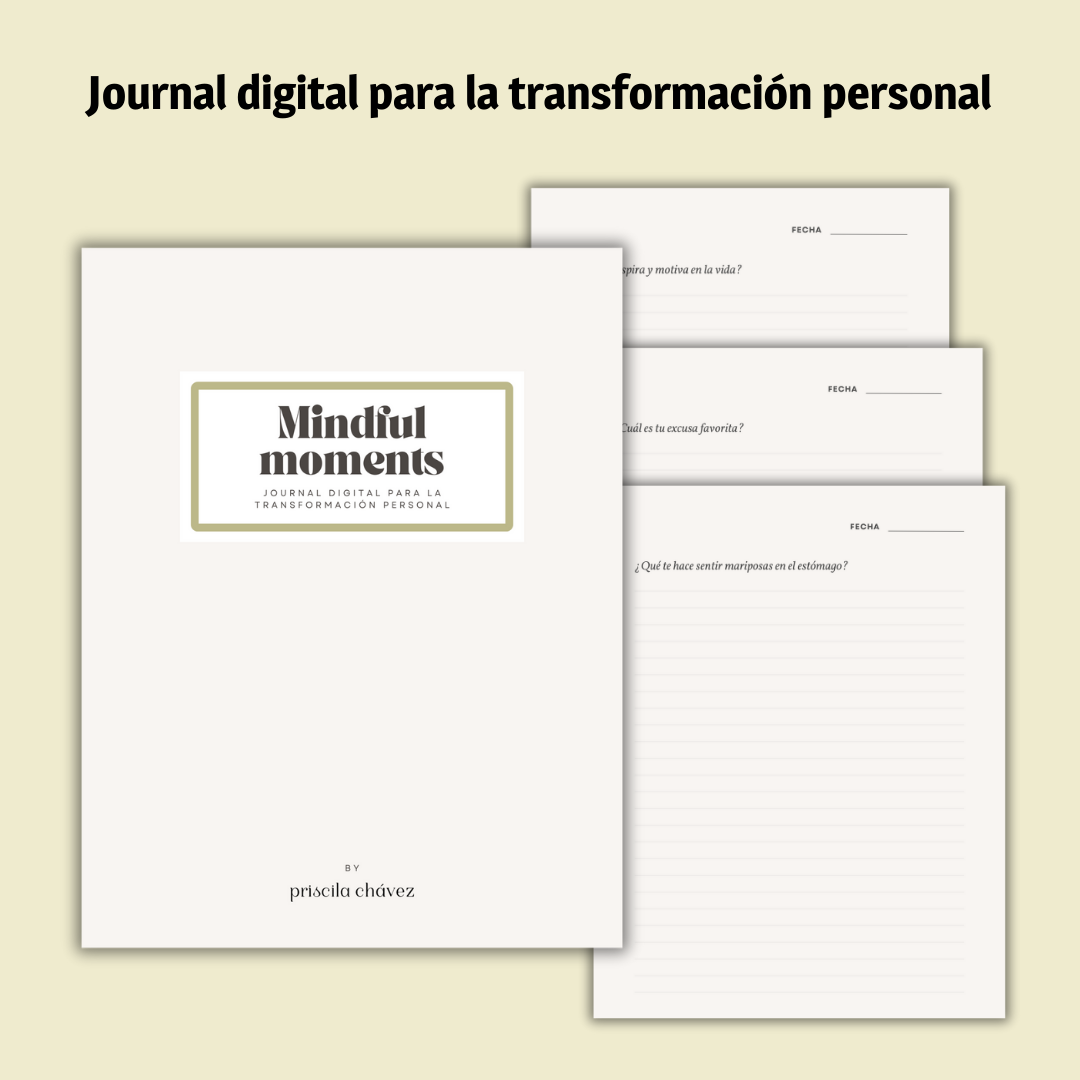 Mindful moments - Journal Digital con 150 preguntas para la transformación personal